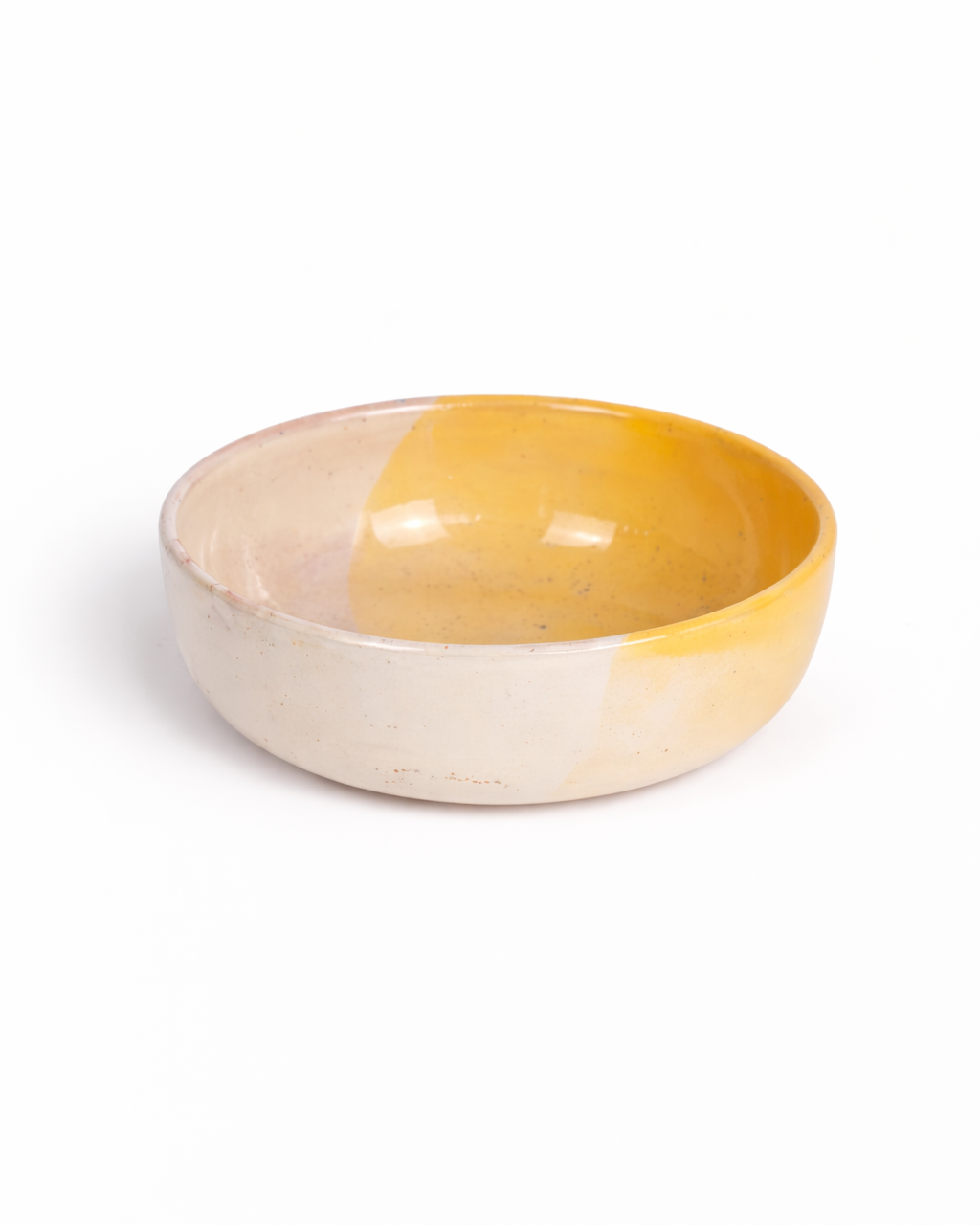 Irina - small bowl - off white & butter yellow