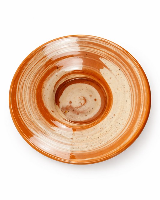 Radu - pasta plate - terracotta & off white