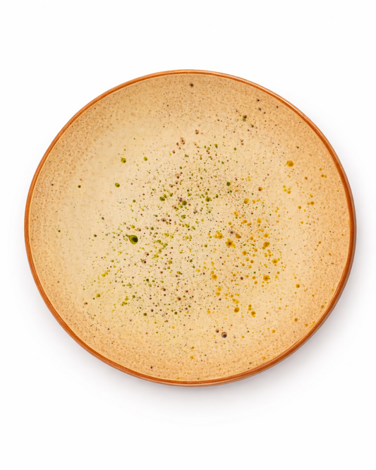 Mihai - main plate - off white with speckles