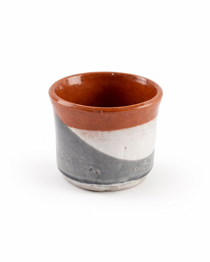 Alexandru - wide cup - off white & stone gray