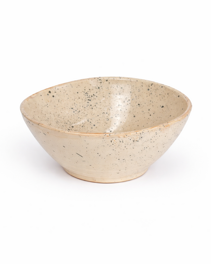 Oana - big bowl - off white with speckles