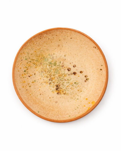 Elena - starter plate - off white with speckles