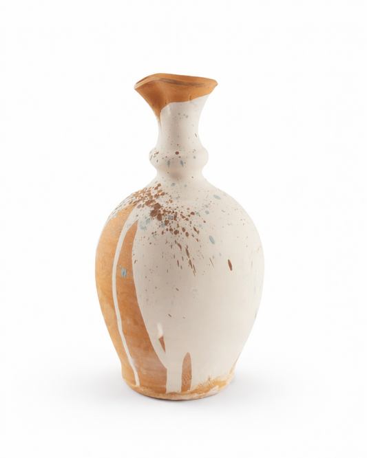 Constantin - vase - terracotta with off white wash