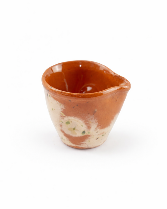 Ileana - sauce bowl - terracotta & off white with speckles