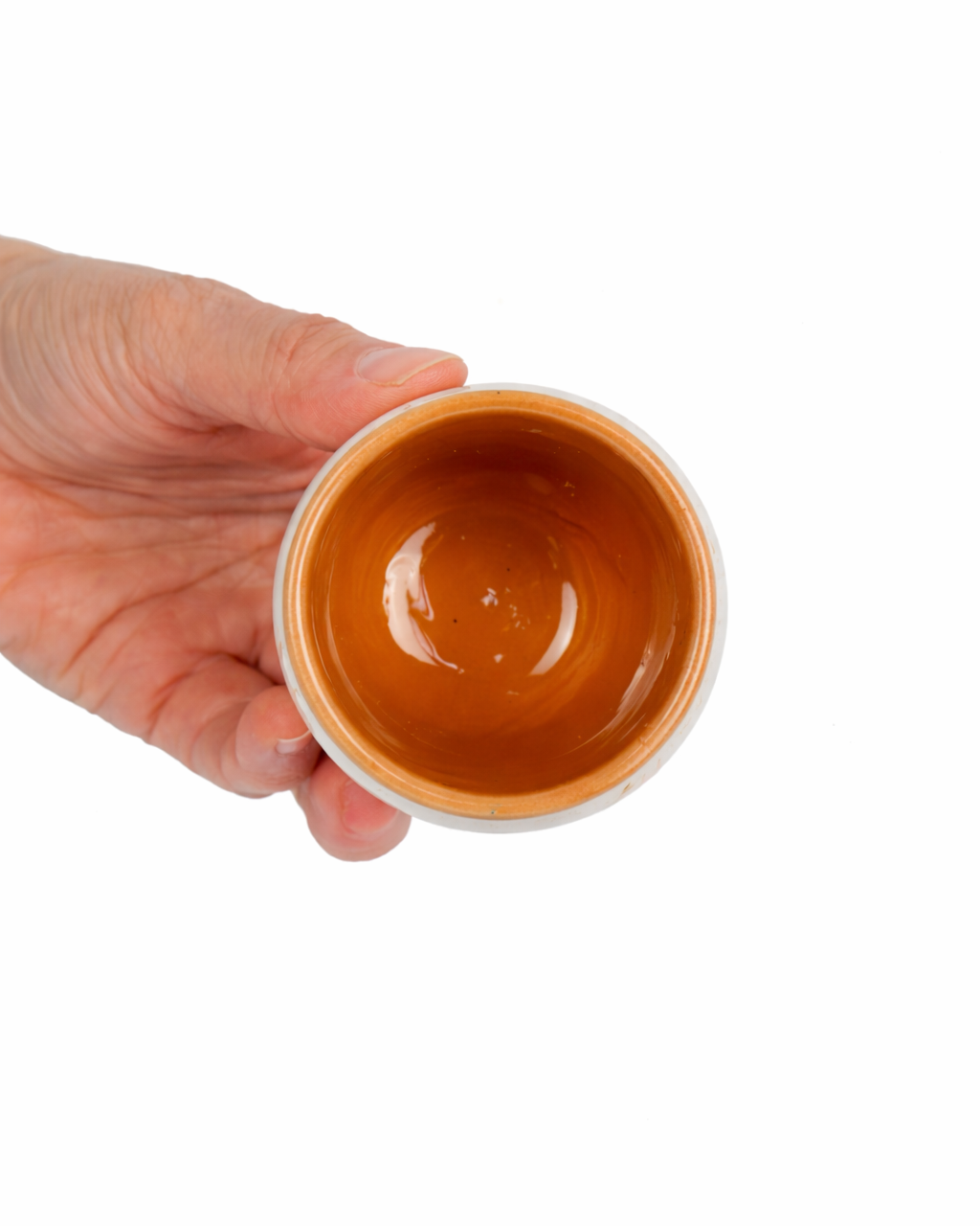 Florin - double espresso cup - off white & lagoon blue