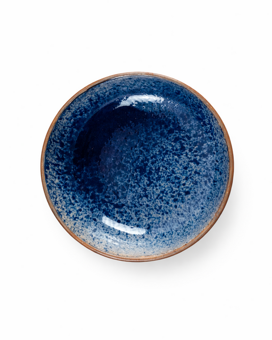 Irina - small bowl - ocean blue & off white