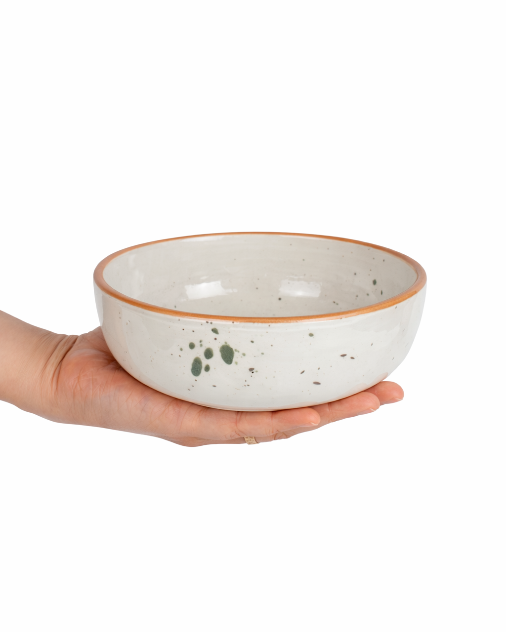 Irina - small bowl - off white with speckles