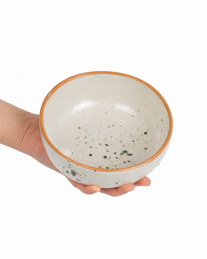 Irina - small bowl - off white with speckles