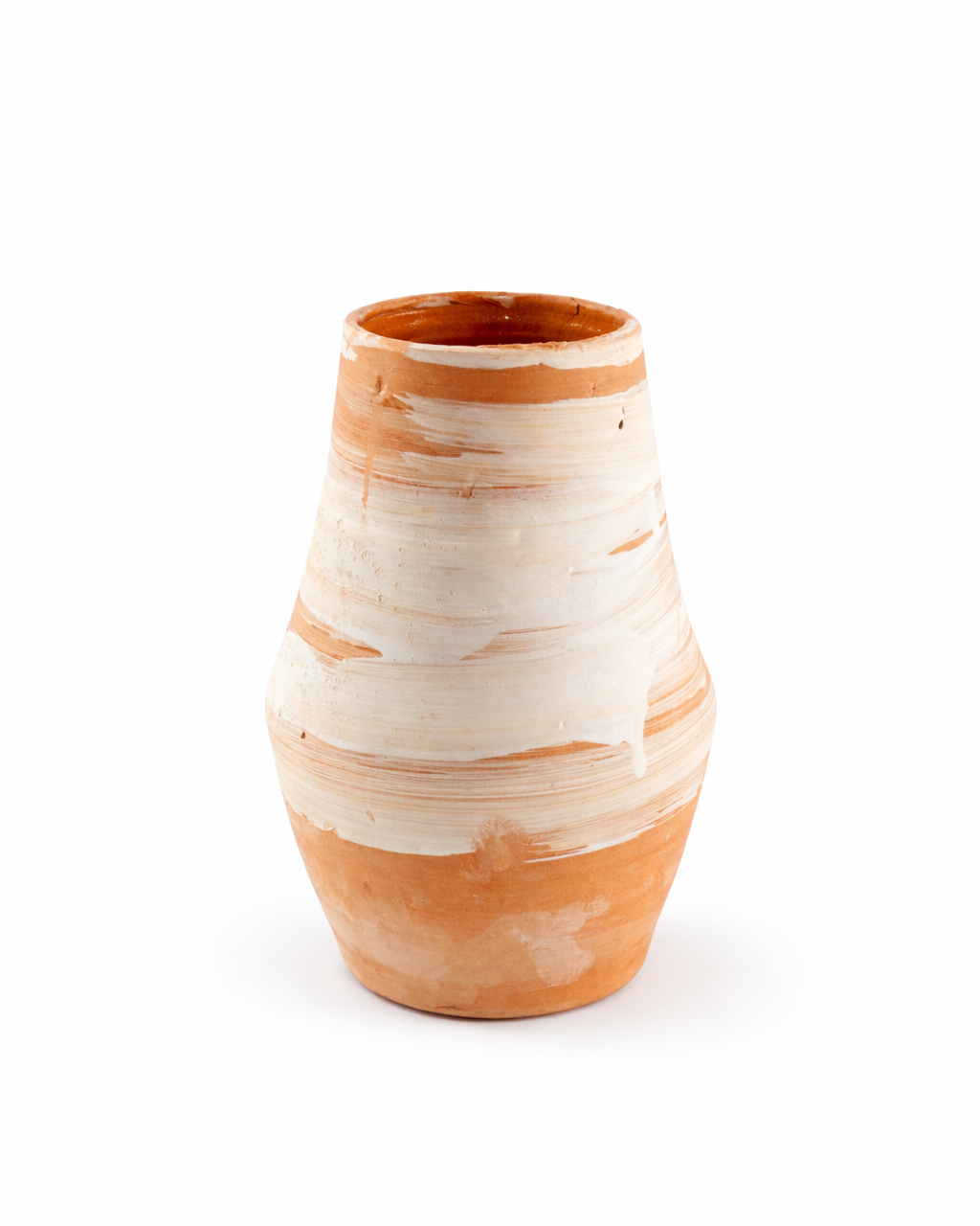Constantin - vase - terracotta with off white wash