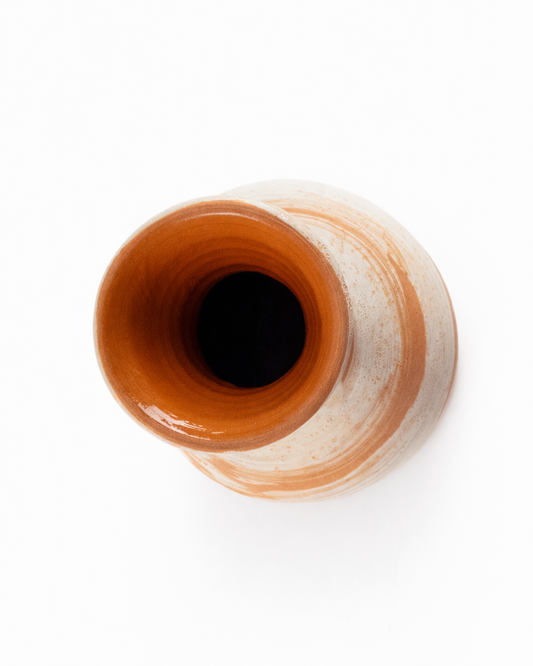 Constantin - vase - terracotta with off white wash