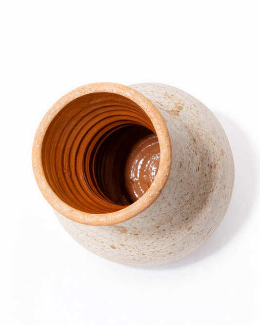 Constantin - vase - terracotta with off white wash