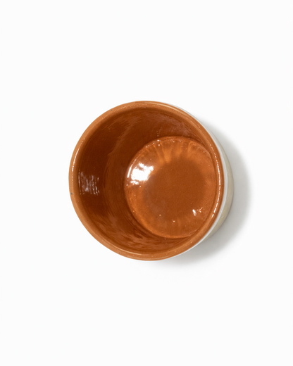 Stefan - big cup - off white & sunshine yellow