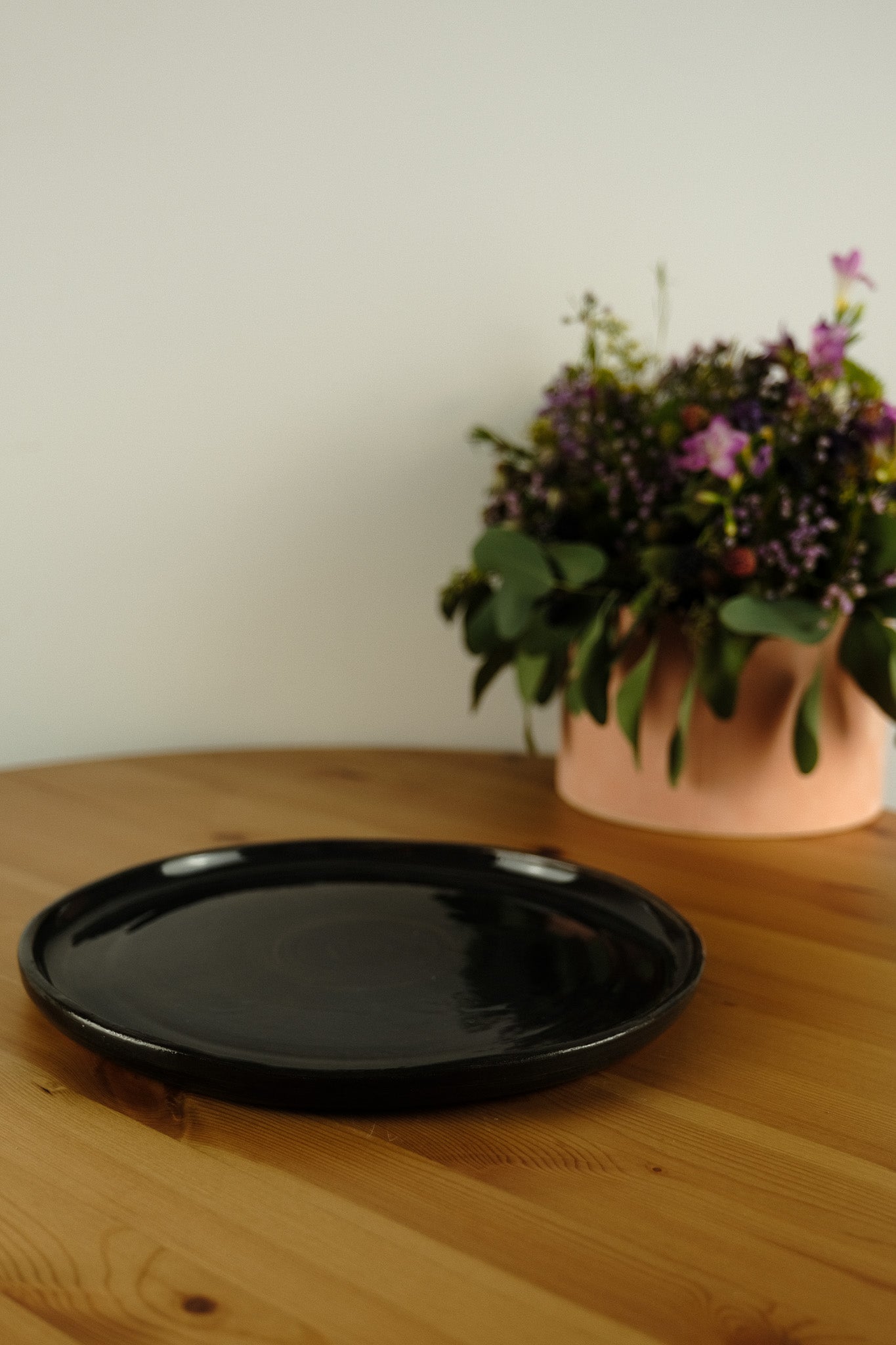 Platter - handmade ceramic - black