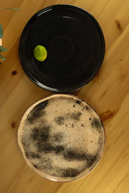 Platter - handmade ceramic - black