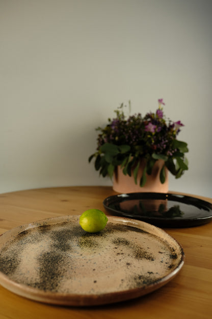 Platter - handmade ceramic - black