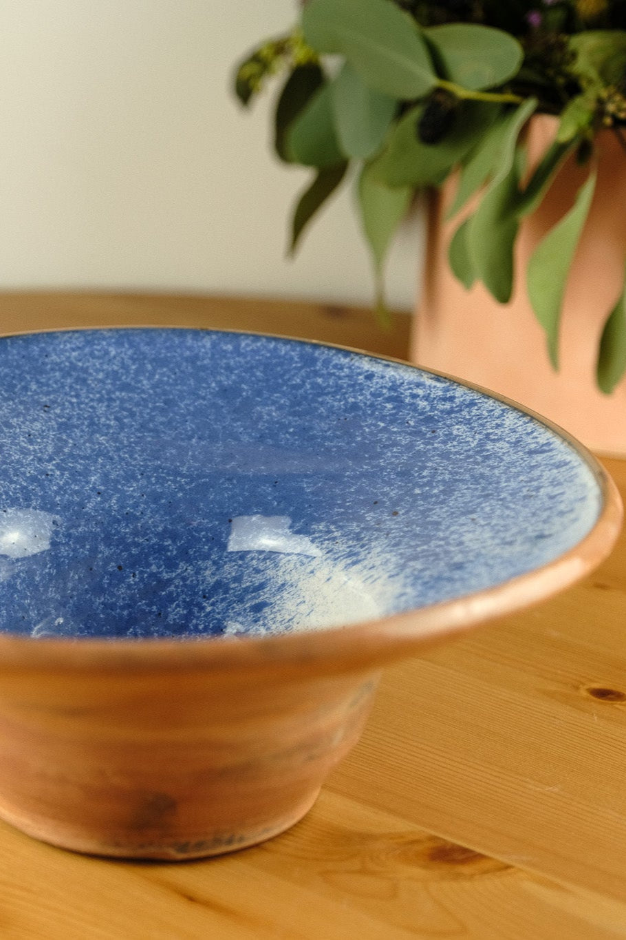 Pasta/Soup plate - handmade ceramic - blue