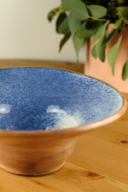 Pasta/Soup plate - handmade ceramic - blue