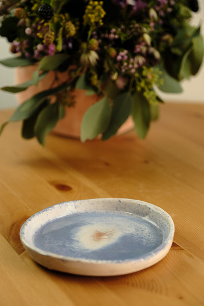 Appetizer plate - handmade ceramic - blue