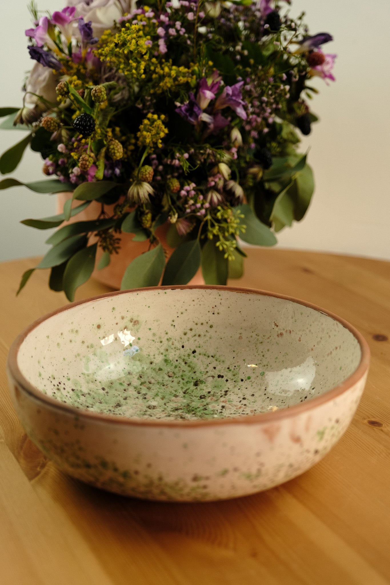 Bowl - handmade ceramic - beige/earthy