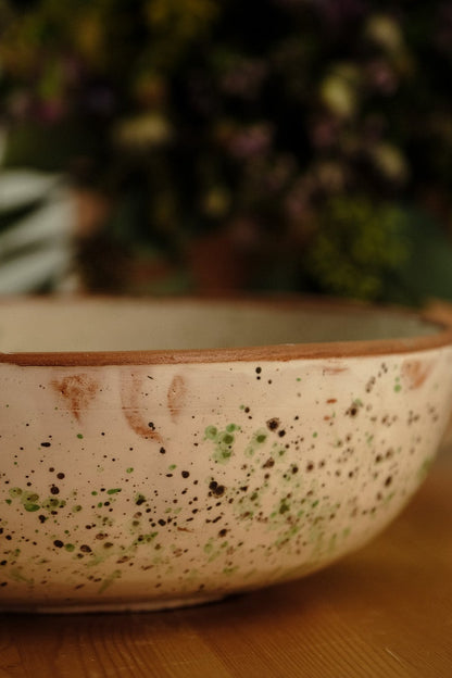 Bowl - handmade ceramic - beige/earthy