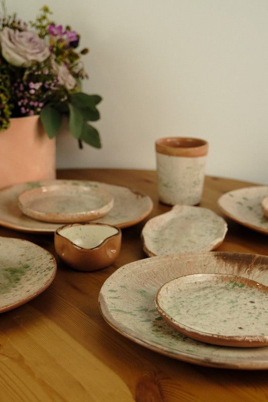 Dinner set - handmade ceramics - beige