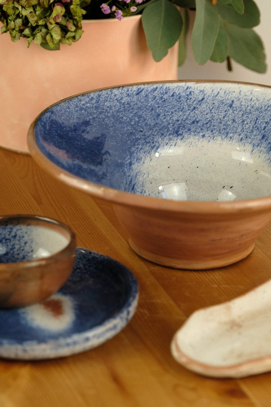 Dinner set - handmade ceramics - blue