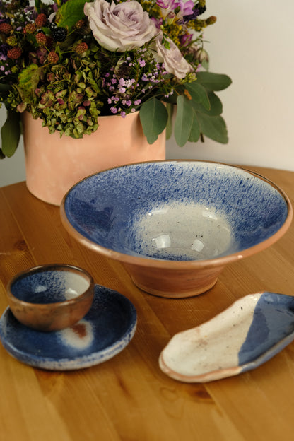 Dinner set - handmade ceramics - blue