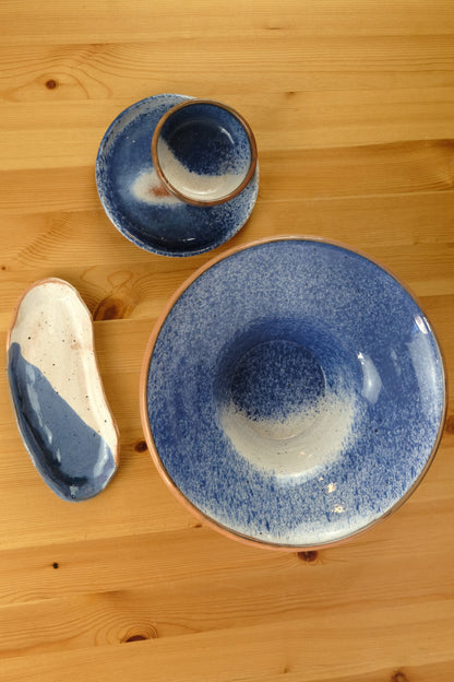 Dinner set - handmade ceramics - blue