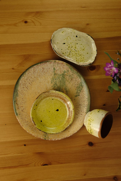 Dinner set - handmade ceramics - green